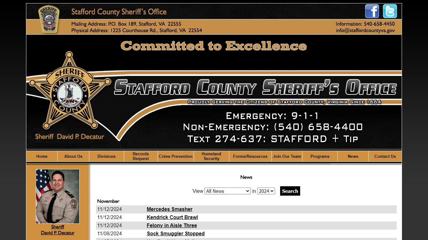 News - Stafford County Sheriffs Office